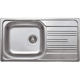 Outlet - Deante Xylo zlewozmywak stalowy 78x43,5 cm dekor ZEX3113