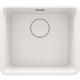 Deante Momi zlewozmywak granitowy 50x44 cm biały ZKM_A10A