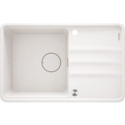 Deante Momi zlewozmywak granitowy 78x50 cm biały ZKM_A113