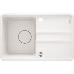 Deante Momi zlewozmywak granitowy 67x44 cm biały ZKM_A11A