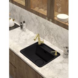 Deante Momi zlewozmywak granitowy 50x44 cm grafitowy ZKM_G103