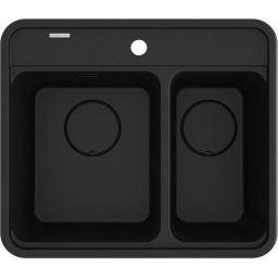 Deante Momi zlewozmywak granitowy 60x52 cm grafit metalik ZKM_G503