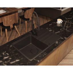 Deante Momi zlewozmywak granitowy 78x50 cm czarny ZKM_N113