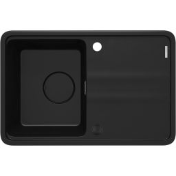 Deante Momi zlewozmywak granitowy 67x44 cm czarny ZKM_N11A