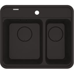 Deante Momi zlewozmywak granitowy 60x52 cm czarny ZKM_N503