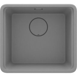 Deante Momi zlewozmywak granitowy 50x45 cm szary metalik ZKM_S10A