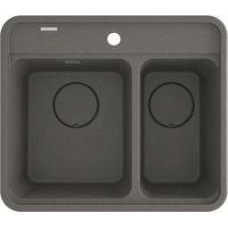 Deante Momi zlewozmywak granitowy 60x52 cm antracyt ZKM_T503