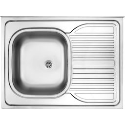 Deante Tango zlewozmywak stalowy 80x60 cm nakładany stal dekor ZM6311P