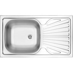 Deante Techno zlewozmywak stalowy 76x43,5 cm wpuszczany stal dekor ZMU3110