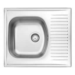 Deante Techno zlewozmywak stalowy 58x51 cm wpuszczany stal dekor ZMU3113