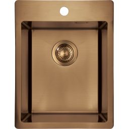 Deante Olfato zlewozmywak stalowy 50,5x39 cm brąz szczotkowany ZPO_C10E