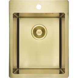 Deante Olfato zlewozmywak stalowy 50,5x39 cm złoty ZPO_R10E