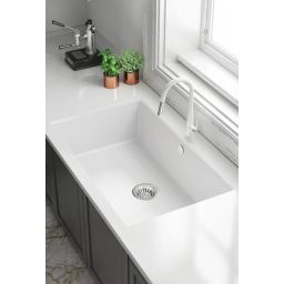 Deante Corda zlewozmywak granitowy 73x43 cm biały ZQA_A10D