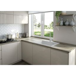 Deante Eridan zlewozmywak granitowy 70x52 cm biały ZQE_A103