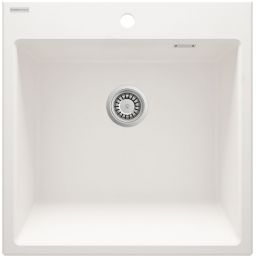 Deante Eridan zlewozmywak granitowy 61x60 cm biały ZQE_A10K
