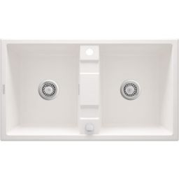 Deante Eridan zlewozmywak granitowy 86x50 cm biały ZQE_A203