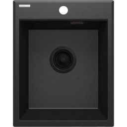 Deante Eridan zlewozmywak granitowy 50x40 cm grafit metalik ZQEG104