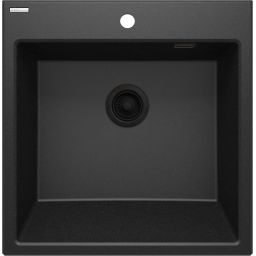 Deante Eridan zlewozmywak granitowy 61x60 cm grafitowy ZQEG10K