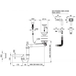 Outlet - Deante Eridan zlewozmywak grafitowy 86x50 cm grafit metalik ZQEG113