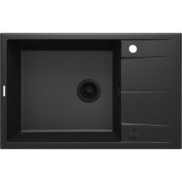 Deante Eridan zlewozmywak granitowy 78x50 cm szary/grafitowy/onyx ZQE_G11B