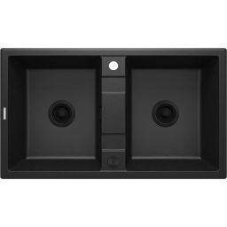 Deante Eridan zlewozmywak granitowy 86x50 cm grafitowy ZQE_G203