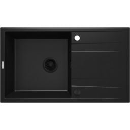 Deante Eridan zlewozmywak granitowy 86x50 cm czarny ZQEN113