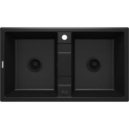 Deante Eridan zlewozmywak granitowy 86x50 cm czarny ZQE_N203