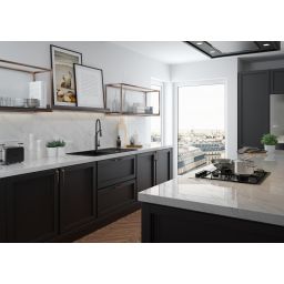 Deante Eridan Nero zlewozmywak granitowy 100x52 cm czarny mat ZQEN713