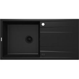 Deante Eridan Nero zlewozmywak granitowy 100x52 cm czarny mat ZQEN713