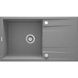 Deante Eridan zlewozmywak grafitowy 86x50 cm szary metalik ZQES113