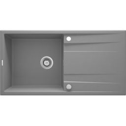 Deante Eridan zlewozmywak granitowy 100x52 cm wpuszczany szary metalik mat ZQES713