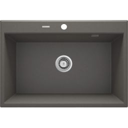 Deante Eridan zlewozmywak granitowy 70x52 cm wpuszczany antracyt ZQET103