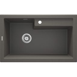 Deante Eridan zlewozmywak granitowy 80x50 cm wpuszczany antracyt ZQET10B