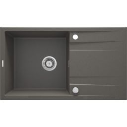 Deante Eridan zlewozmywak granitowy 86x50 cm wpuszczany antracyt ZQET113