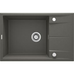 Deante Eridan zlewozmywak granitowy 78x50 cm wpuszczany antracyt metalik mat ZQET11B