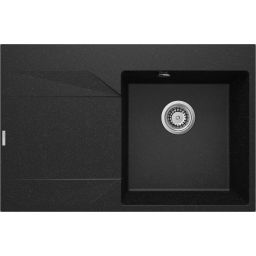 Deante Evora zlewozmywak granitowy 76x50 cm grafitowy ZQJ_211L