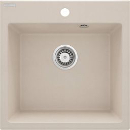 Deante Evora zlewozmywak granitowy 50x50 cm beżowy ZQJ_5103