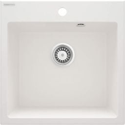 Deante Evora zlewozmywak granitowy 50x50 cm biały ZQJ_A103
