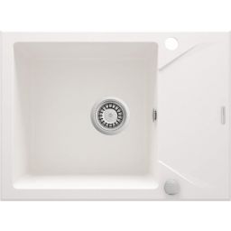 Deante Evora zlewozmywak granitowy 59x44 cm biały ZQJ_A11A