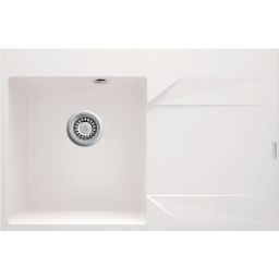 Deante Evora zlewozmywak granitowy 76x50 cm biały ZQJ_A11P