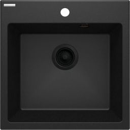 Deante Evora zlewozmywak granitowy 50x50 cm grafit metalik ZQJ_G103