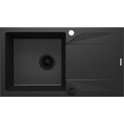 Deante Evora zlewozmywak granitowy 78x44 cm grafitowy mat ZQJ_G113