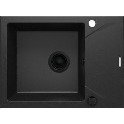 Deante Evora zlewozmywak granitowy 59x44 cm grafitowy mat ZQJ_G11A