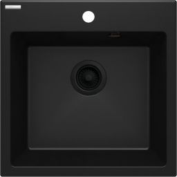 Deante Evora zlewozmywak granitowy 50x50 cm czarny ZQJ_N103