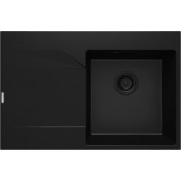 Deante Evora zlewozmywak granitowy 76x50 cm czarny ZQJ_N11L