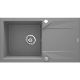 Deante Evora zlewozmywak granitowy 78x44 cm szary metalik ZQJS113