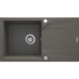 Deante Evora zlewozmywak granitowy 78x44 cm wpuszczany antracyt metalik ZQJT113