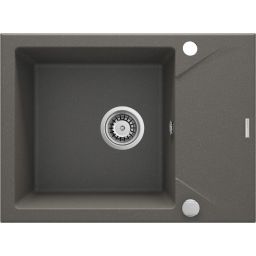 Deante Evora zlewozmywak granitowy 59x44 cm wpuszczany antracyt metalik ZQJT11A