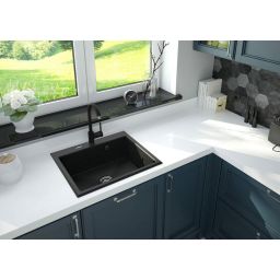 Deante Andante zlewozmywak granitowy 60x52 cm grafitowy mat ZQN_2103