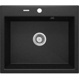 Deante Andante zlewozmywak granitowy 60x52 cm grafitowy mat ZQN_2103